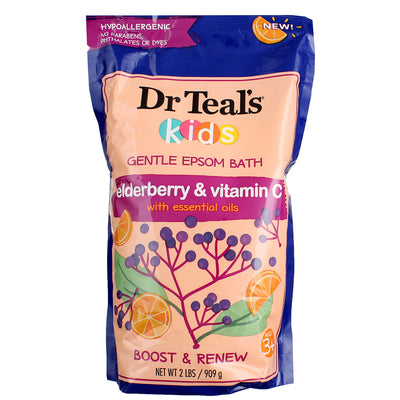 Dr Teal's Kids Elderberry & Vitamin C Gentle Epsom Bath, 2 lbs