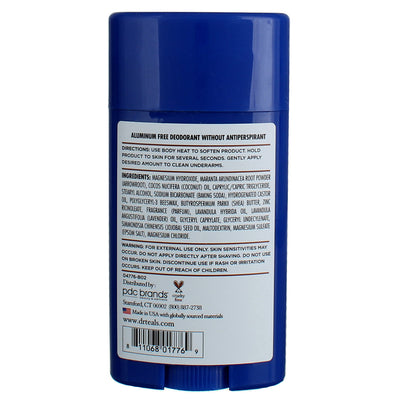 Dr Teal's Aluminum Free Deodorant, Coconut Oil, 2.65 oz