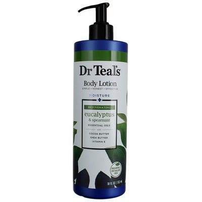 Dr Teal's Moisture + Nourishing Body Lotion, Eucalyptus & Spearmint, 18 fl oz