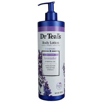 Dr Teal's Moisture + Nourishing Body Lotion, Lavender, 18 fl oz