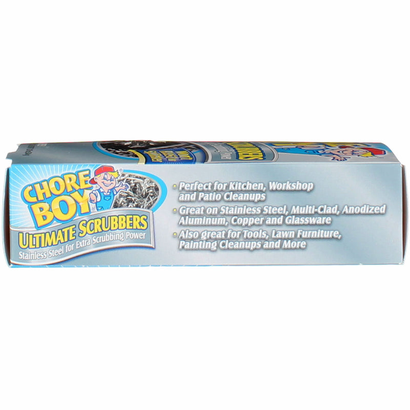 Chore Boy Ultimate Stainless Steel Scrubber, 0.54 oz, 2 Ct