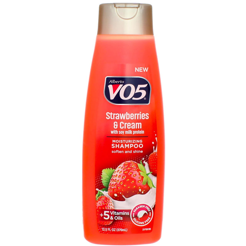 Alberto VO5 Moisture Milks Strawberries and Cream Moisturizing Shampoo, 12.5 Ounce