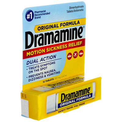Dramamine Original Formula, 12 ct (Pack of 1)