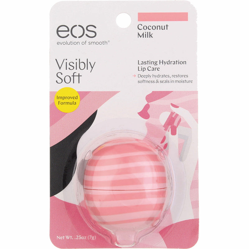 eos Visibly Soft Lip Balm Sphere, Coconut Milk, 0.25 oz