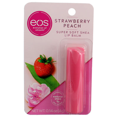 eos Super Soft Shea Super Soft Lip Balm, Strawberry Peach