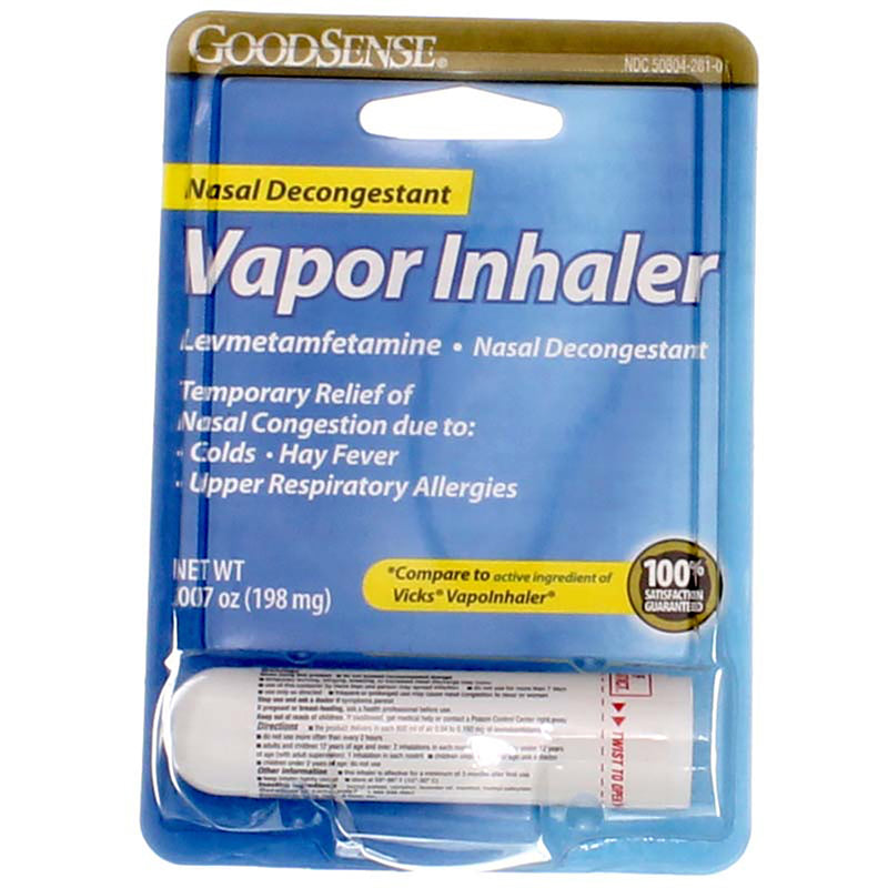 GoodSense Nasal Decongestant Vapor Inhaler, 0.007 oz