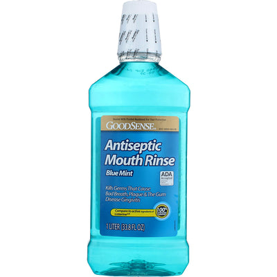 GoodSense Antiseptic Mouth Rinse, Blue Mint, 1 L