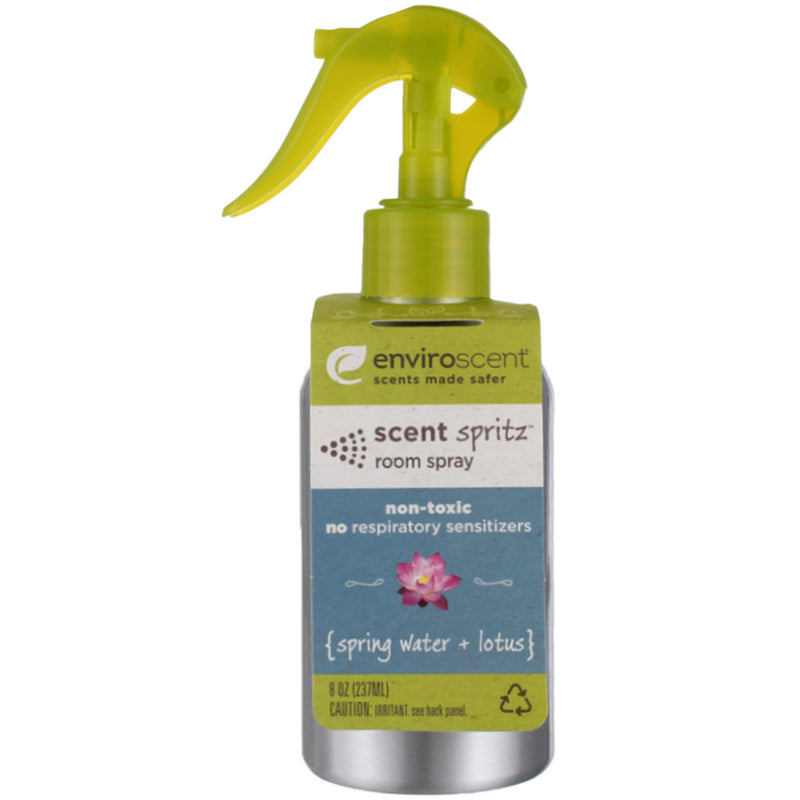 Enviroscent Scent Spritz Room Spray, Spring Water + Lotus, 8 oz