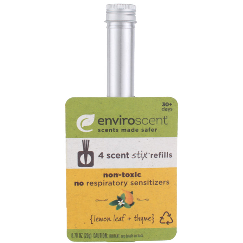Enviroscent Scent Stix Refill, Lemon Leaf + Thyme, 0.7 oz, 4 Ct