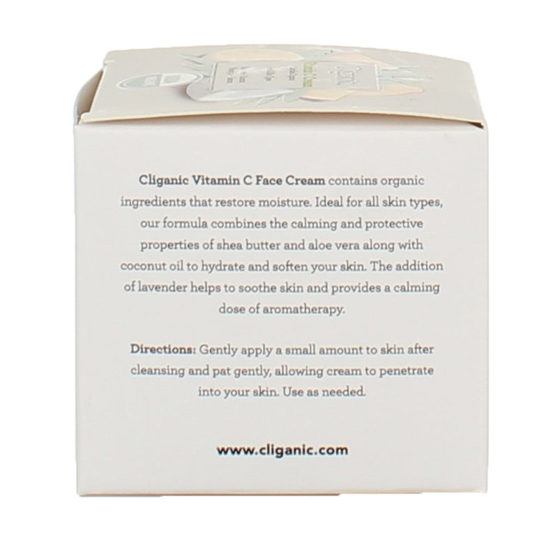Cliganic Vitamin C Certified Organic Face Cream, 1.7 fl oz
