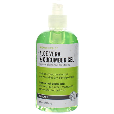 MikaNaturals Aloe Vera & Cucumber Skin Gel, 8 fl oz