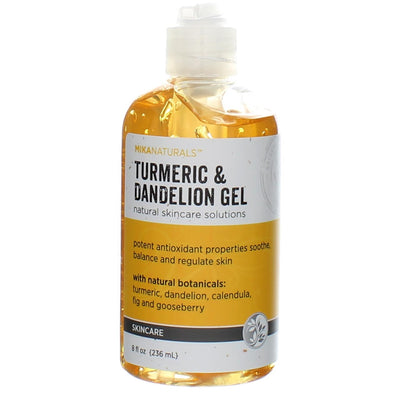 MikaNaturals Turmeric & Dandelion Gel Skin Gel, 8 fl oz