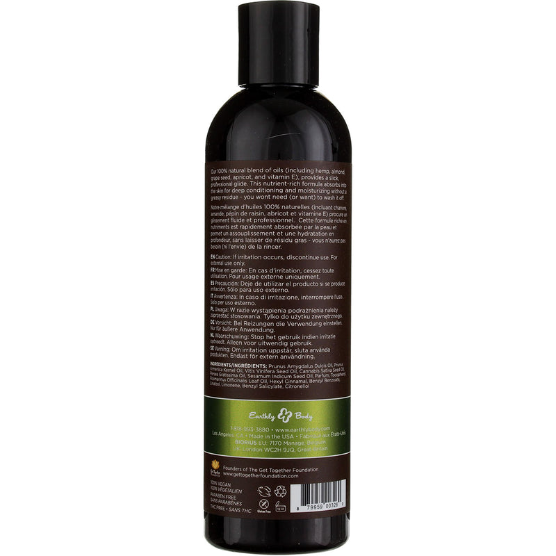 Natural Body Care Hemp Seed Massage & Body Oil, Guavalava, 8 fl oz