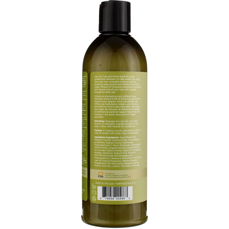 Earthly Body Miracle Oil Shampoo, Tea Tree, 16 oz