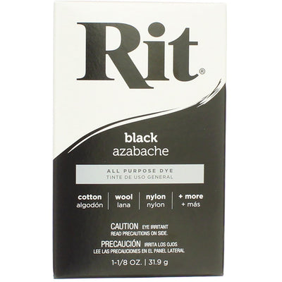 Rit All-Purpose Powder Dye, Black, 1.125 oz