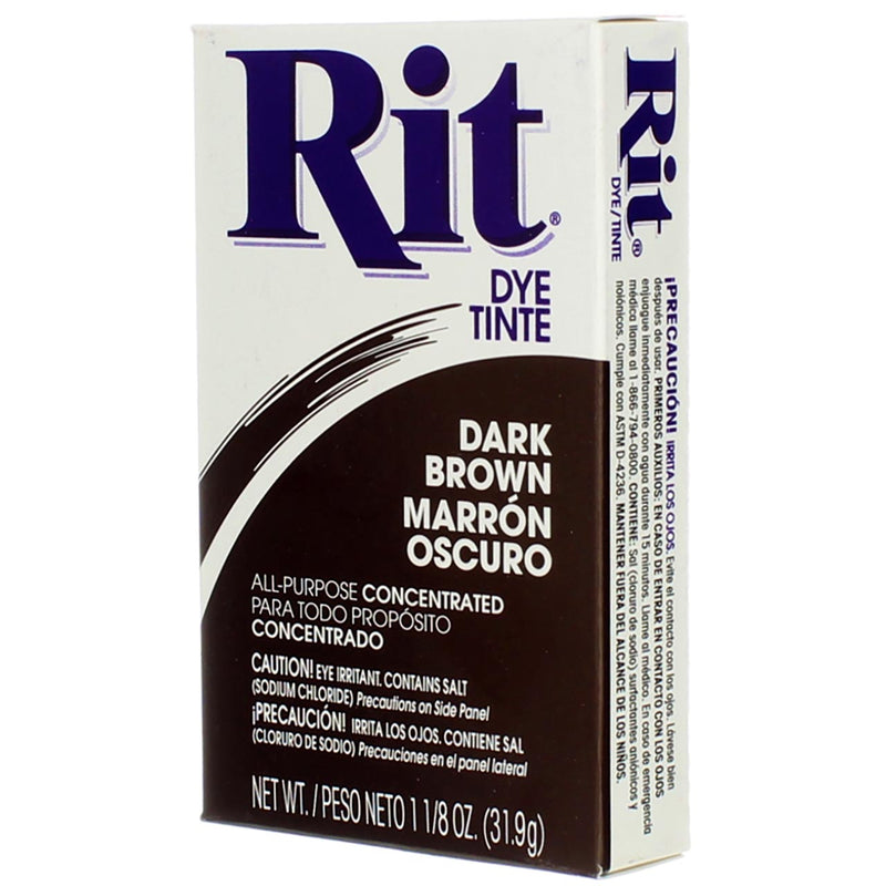 Rit All-Purpose Powder Dye, Dark Brown, 1.125 oz
