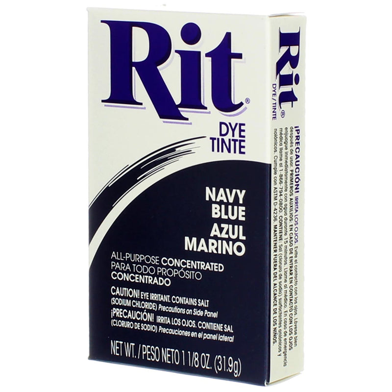 Rit All-Purpose Powder Dye, Navy Blue, 1.125 oz