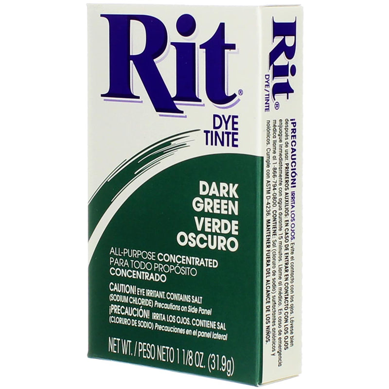 Rit All-Purpose Powder Dye, Dark Green, 1.125 oz