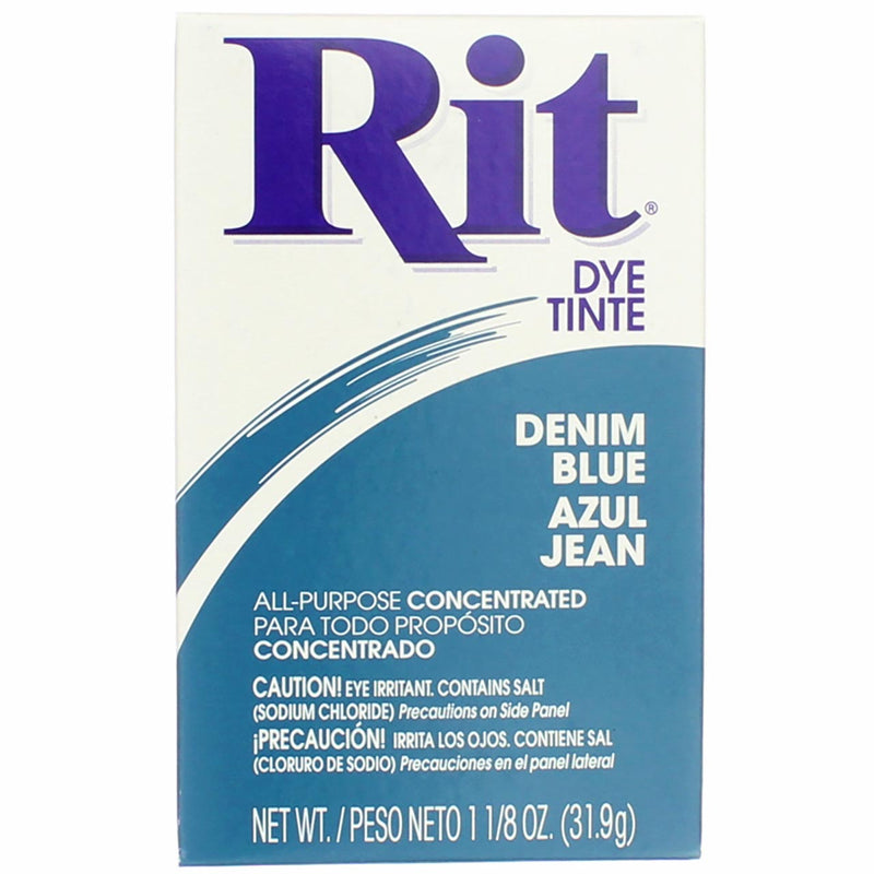 Rit All-Purpose Powder Dye, Denim Blue, 1.125 oz