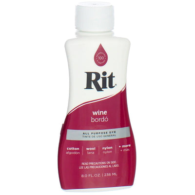 Rit All-Purpose Liquid Dye, Wine, 8 fl oz