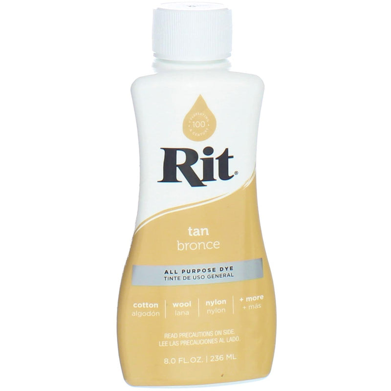 Rit All-Purpose Liquid Dye, Tan, 8 fl oz