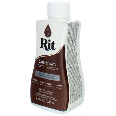 Rit All-Purpose Liquid Dye, Dark Brown, 8 fl oz
