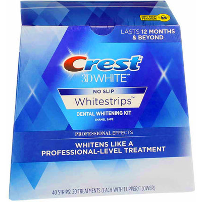 Crest 3D White Professional Effects No Slip Whitestrips, 40 Strips