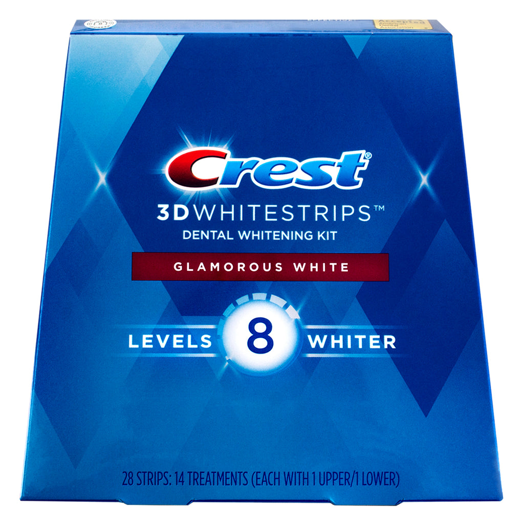  Crest 3D Whitestrips LUXE Glamorous White 28 Count : Health &  Household