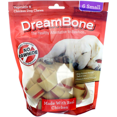 DreamBone Chicken Dog Chew, Small, 6 pieces