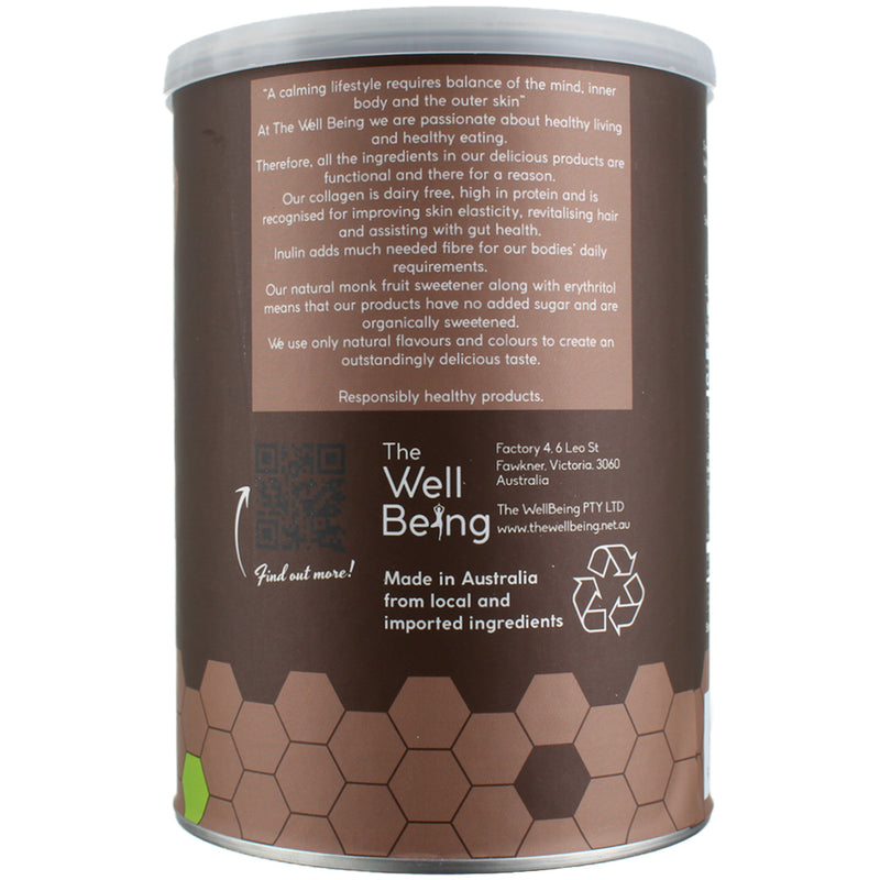 The WellBeing Responsibly Healthy Collagen Powder, Chocolate, 12.85 oz