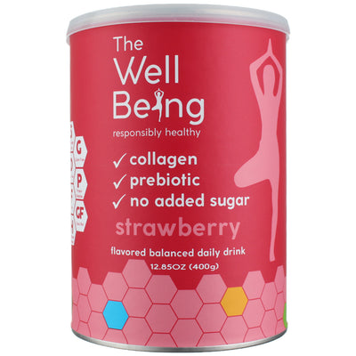 The WellBeing Responsibly Healthy Collagen Powder, Strawberry, 12.85 oz