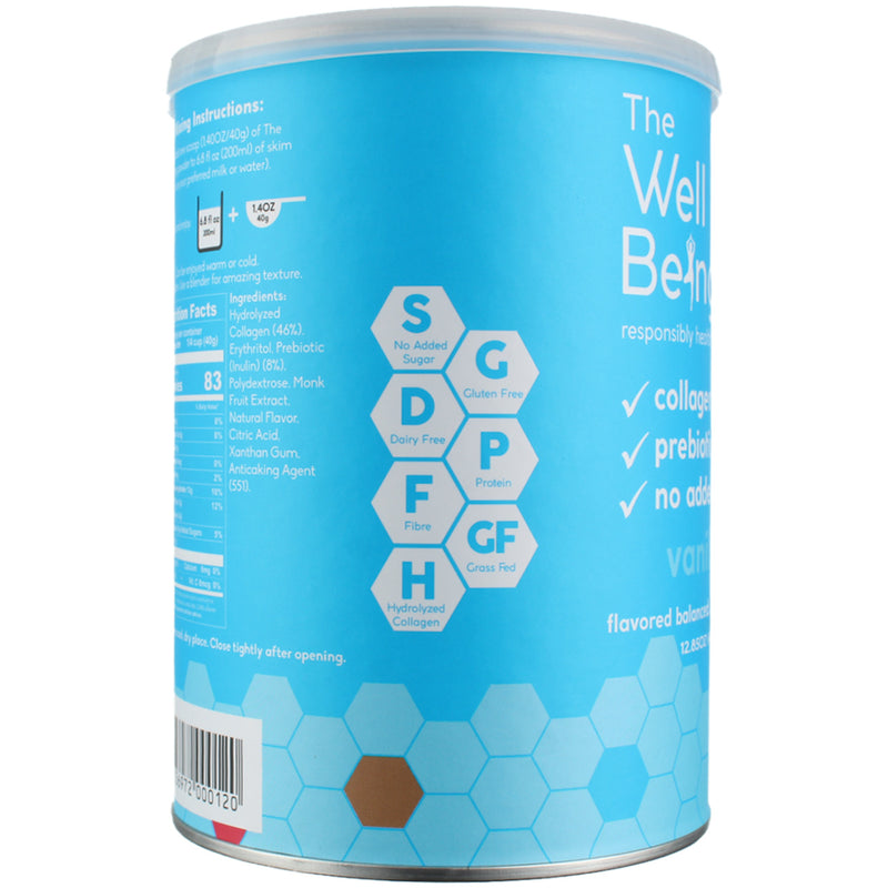 The WellBeing Responsibly Healthy Collagen Powder, Vanilla, 12.85 oz